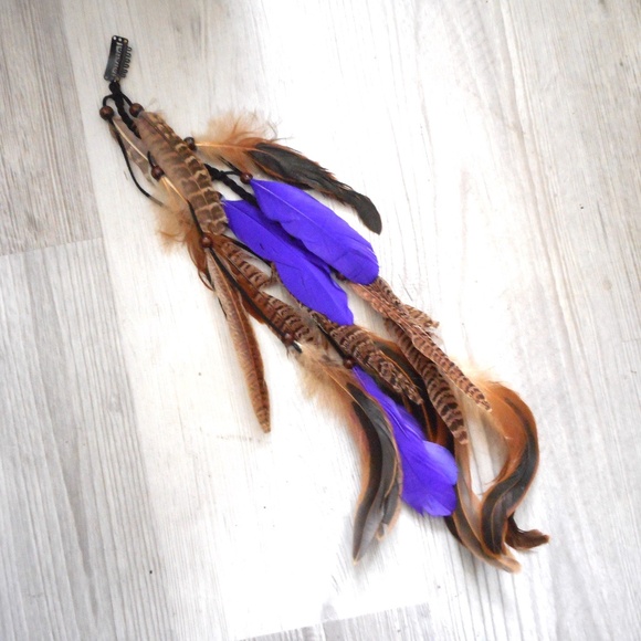 Feather Hair EXTENSION Snap Clip - Picture 2 of 4